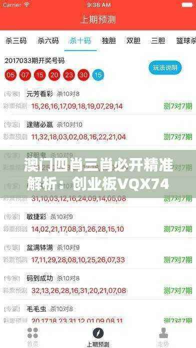 澳门四肖三肖必开精准解析：创业板VQX741.43热门答疑